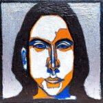 Bartosz II, olej na płótnie, 10x10 cm, 2022