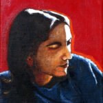 Bartosz, olej na płótnie, 25x20 cm, 2022