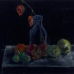 Martwa natura, pastel suchy, 70x50 cm, 2017