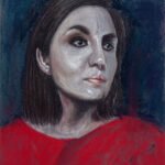 Autoportret, pastel suchy, 40x30 cm, 2019