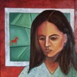 Bartosz - z cyklu Drzewo genealogiczne, Olej na płótnie, 50x50cm, 2025